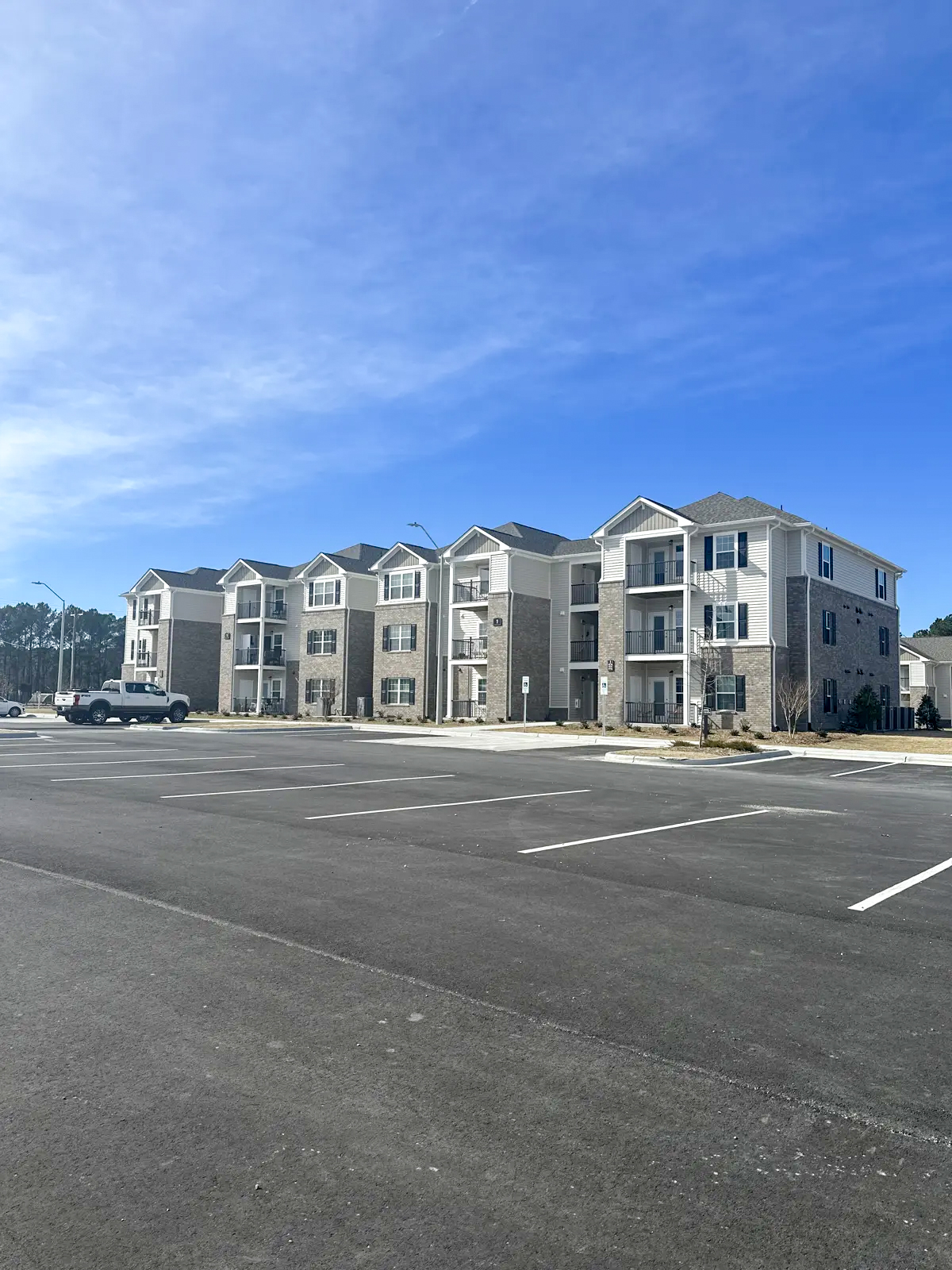 Exterior of Crestfield Point Apartments ReBuild NC